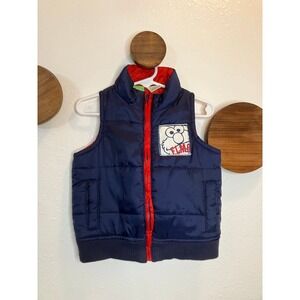 2012 Sesame Street Elmo Navy‎ Puffer Vest